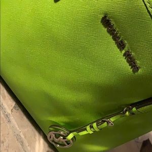 Large Green Michael Kors Tote Bag